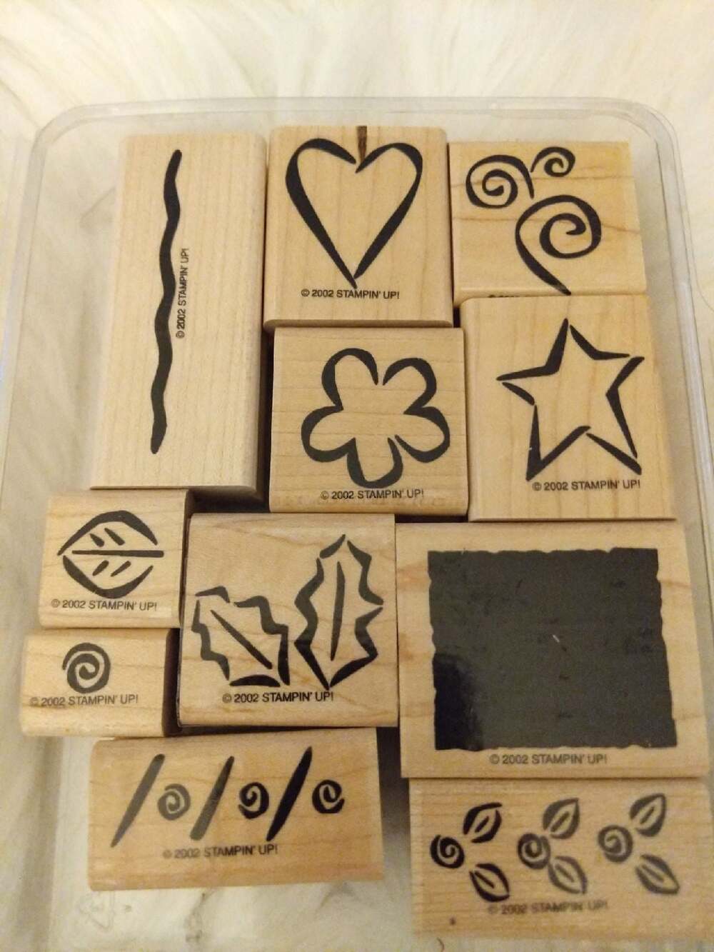 STAMPIN' UP! Bold Basics Wooden Set 11 Cards Scrapbooking